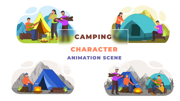 Camping Animation Scene