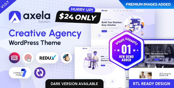 Axela - Creative Agency & Portfolio WordPress Theme