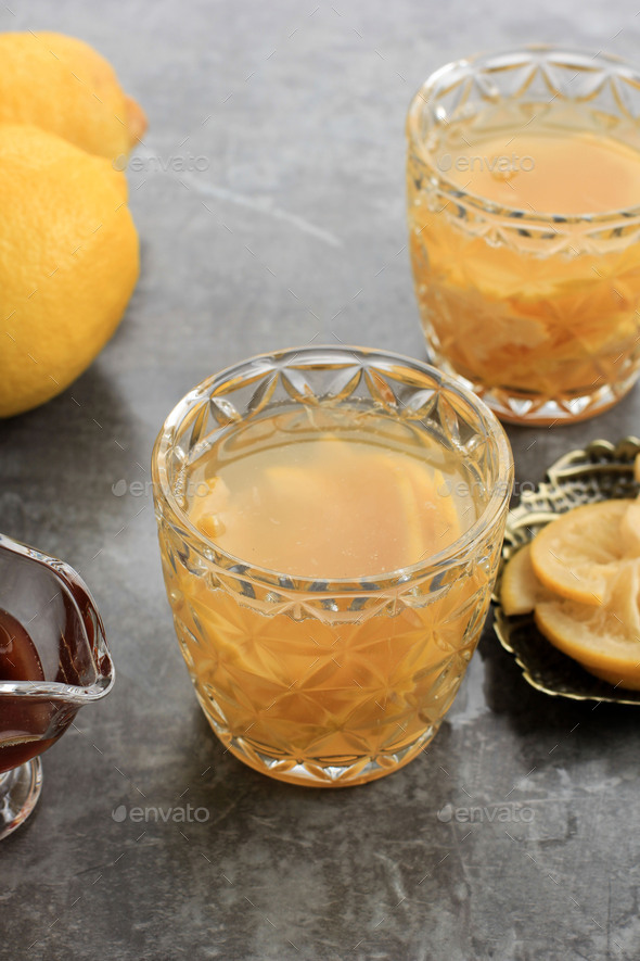 Yuja Tea or Yuzu Tea (Korean) or Citron Marmalade Tea in Japanese Stock