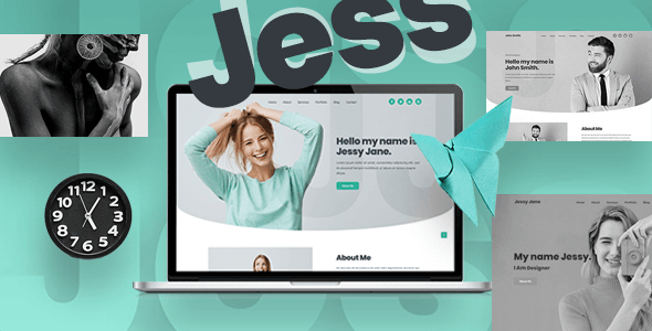 Top Jess - Personal, Portfolio, CV & Resume Website Template