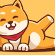 Shiba Inu Lie Down Cartoon Illustration, Vectors | GraphicRiver