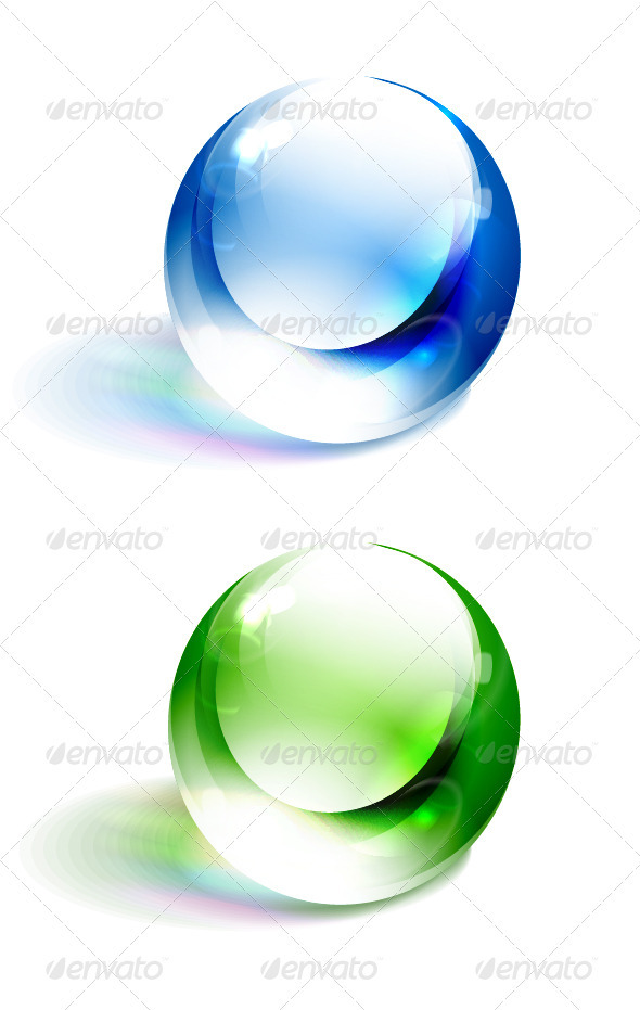 Colorful Vector Spheres - Objects Vectors