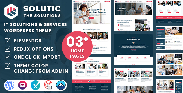 Solutic – IT Solutions and Services WordPress Theme