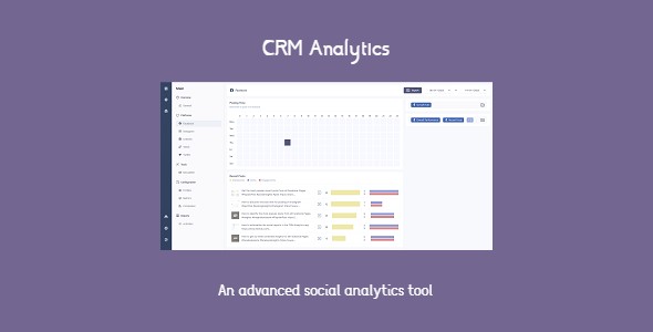 CRM Analytics  advanced social analytics tool with automated email reports