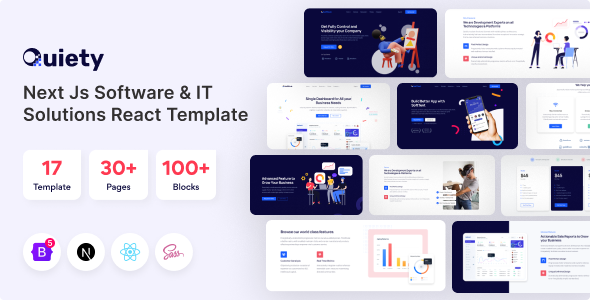 Quiety – Nextjs Software & IT Solutions Template