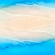 Aerial view of blue sea on the both sides empty sandy beach - PhotoDune Item for Sale