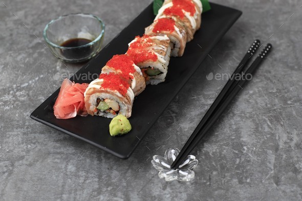 crab stick sushi roll