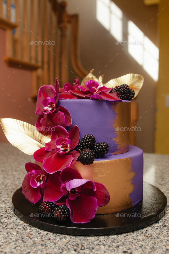 49 Cute Cake Ideas For Your Next Celebration : Purple birthday cake