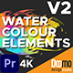 Water Colour Elements V2 Premiere Pro - VideoHive Item for Sale