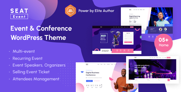 SEATevent  Event & Conference WordPress Theme