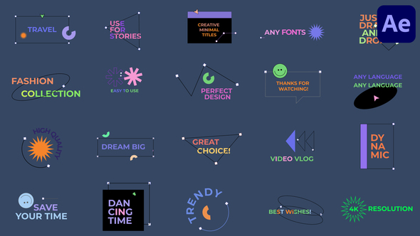 Creative Minimal Titles for After Effects