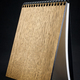 Wooden notebook on a dark background. - PhotoDune Item for Sale
