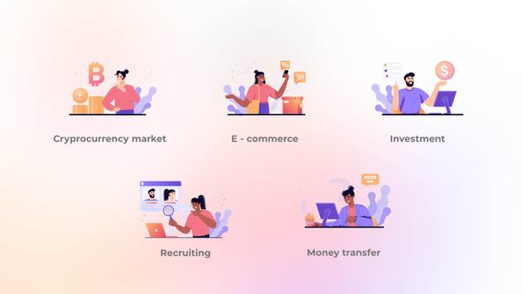 E - commerce  - Gradient Concept