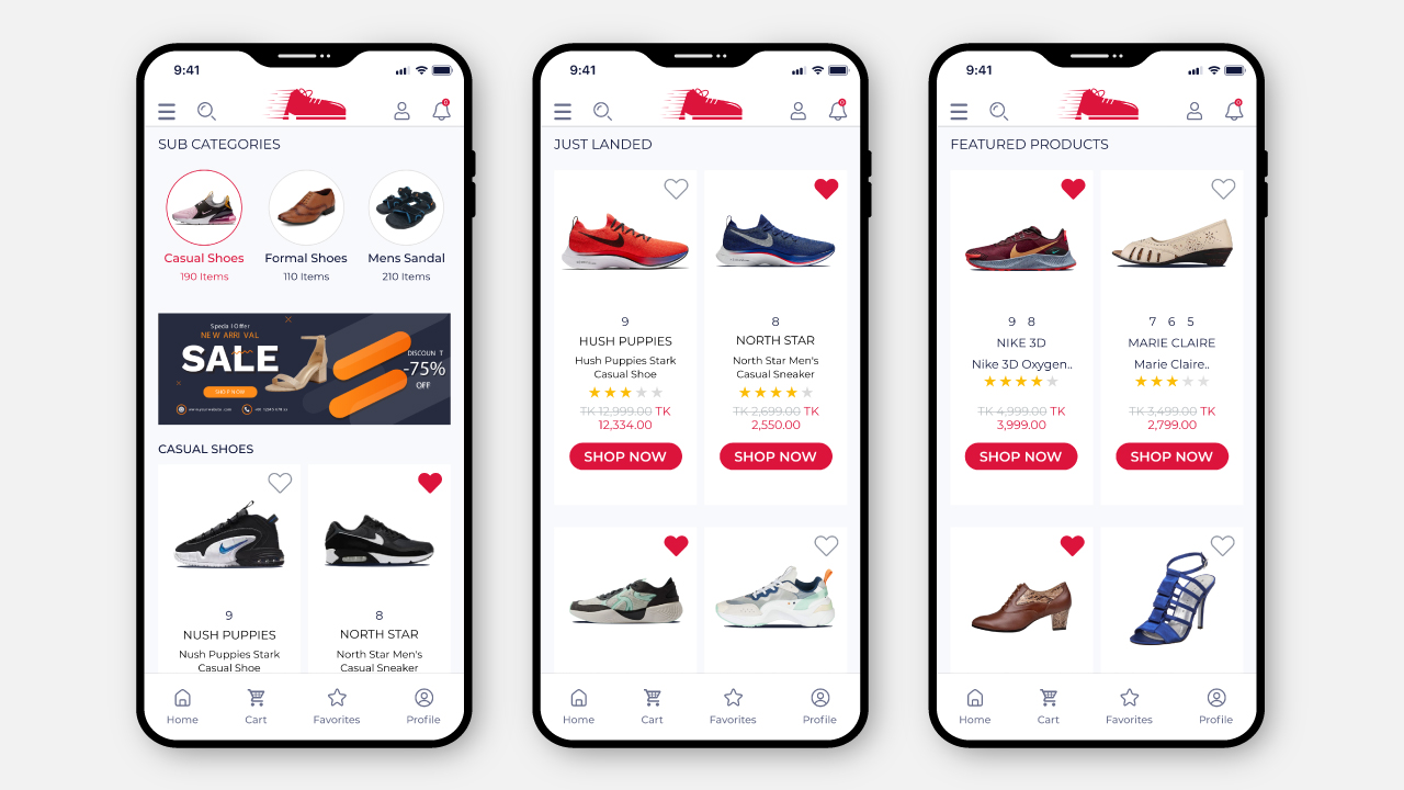 Druto shoes E-commerce Flutter App UI Kit by DrutoSoft | CodeCanyon