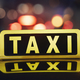 Close-up of taxi sign on car at night - PhotoDune Item for Sale
