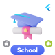 GoSchool - School Management System E-learning Education App Institute Academy Flutter UI App