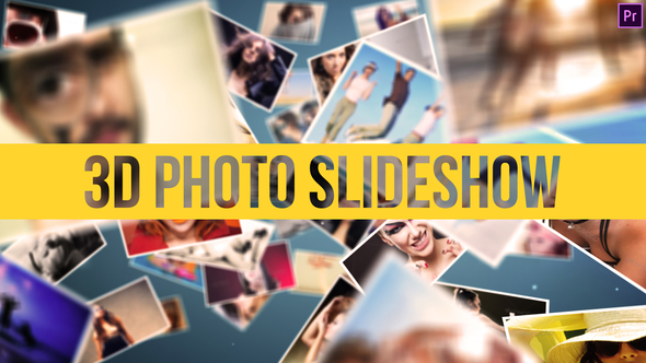 3D Photo Slideshow Premiere Pro