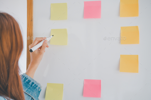 Sticky Note Post it Board Office Stock Photo - Image of planner