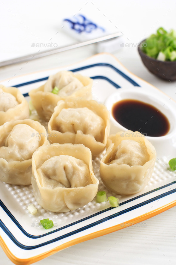 Chinese Steamed Ravioli Jiaozi Shuijiao Stock Photo by ikadapurhangus