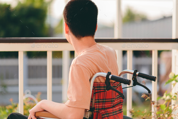 The mental health concept of a teenage boy with special needs. - Stock Photo - Images