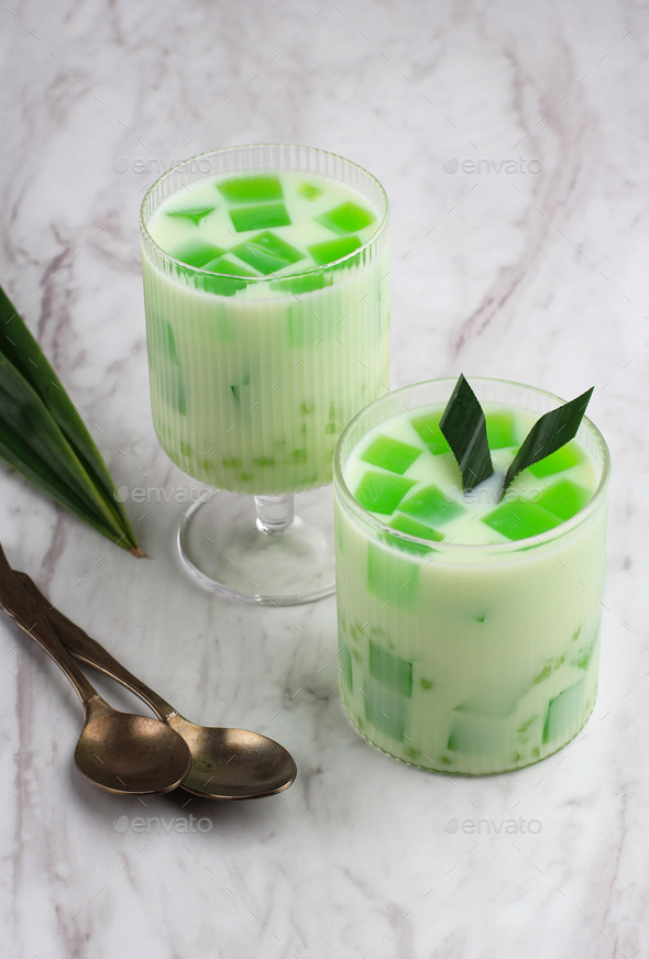 Buko Pandan is a Sweet Food Made from Jelly and Pandan Juice Stock ...