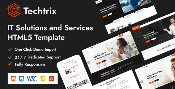 Techtrix - IT Solutions & Services HTML Templates
