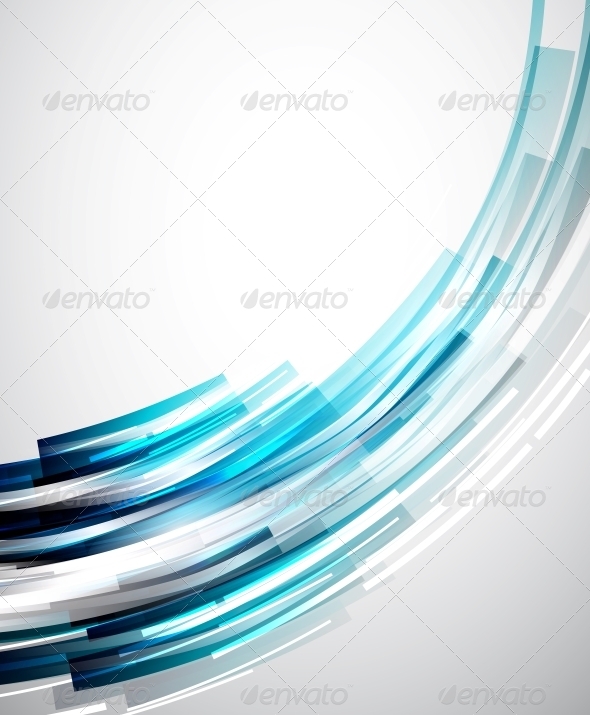 Flowing Lines Abstract Vector Background - Backgrounds Decorative