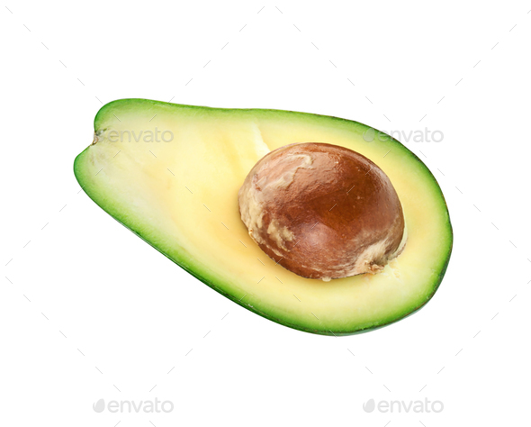 Avocado isolated on white background - Stock Photo - Images
