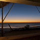 View of the sunset over the sea at a beach resort. - PhotoDune Item for Sale