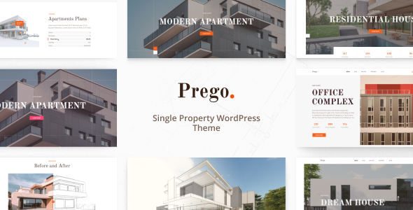Prego Nulled + Full Demos –  Single Property WordPress Theme