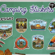 Camping Badges Stickers Pack Vol2