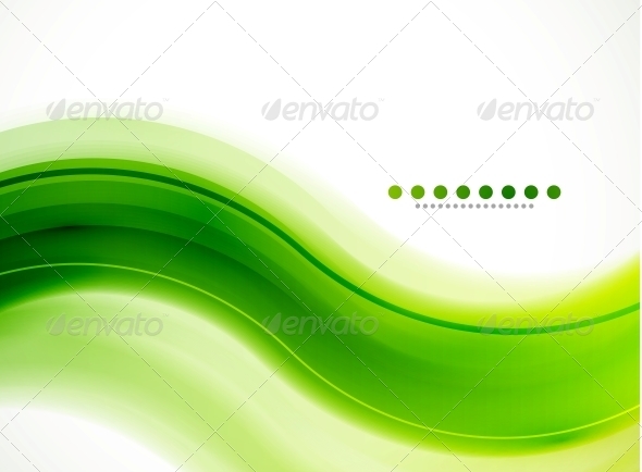 Modern Detailed Background - Green Wave - Backgrounds Decorative