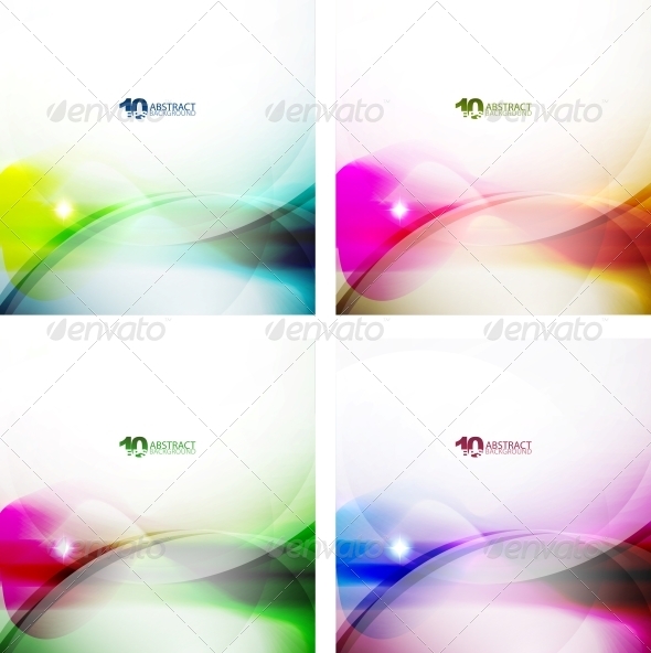 Wave Color Backgrounds - Backgrounds Decorative