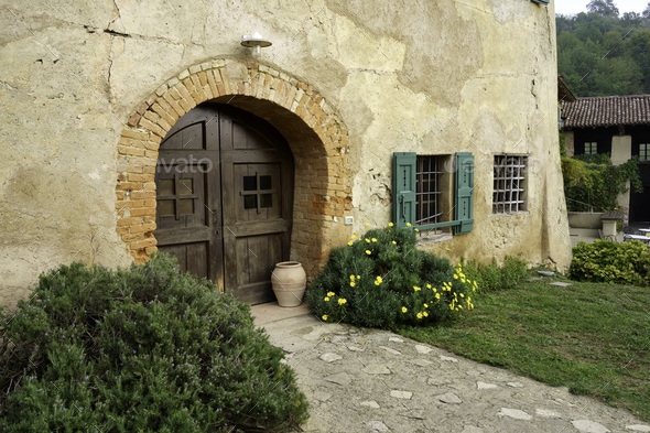 Old house in the natural park of Curone and Montevecchia - Stock Photo - Images