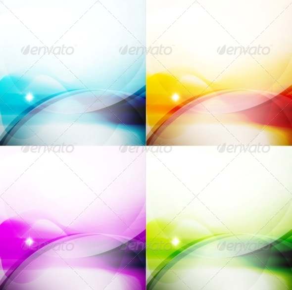 Wave Color Backgrounds - Backgrounds Decorative