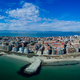 Panoramic view from a height above the town of Pomorie with houses Black Sea in Bulgaria - PhotoDune Item for Sale