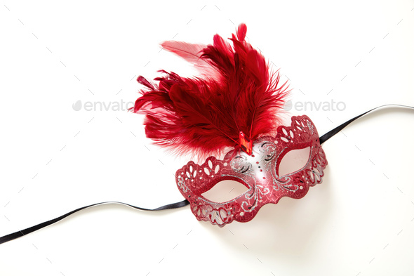 Red Feathers Isolated On White Background Stock Photo, Picture and