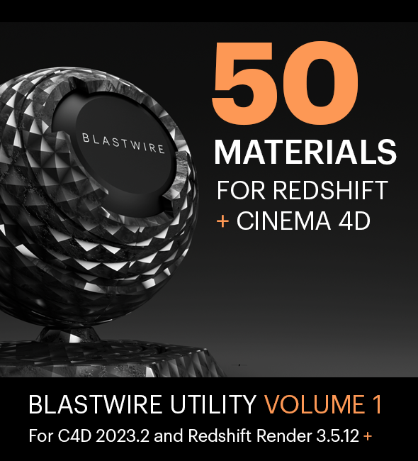 50 Materials for Redshift and Cinema 4D