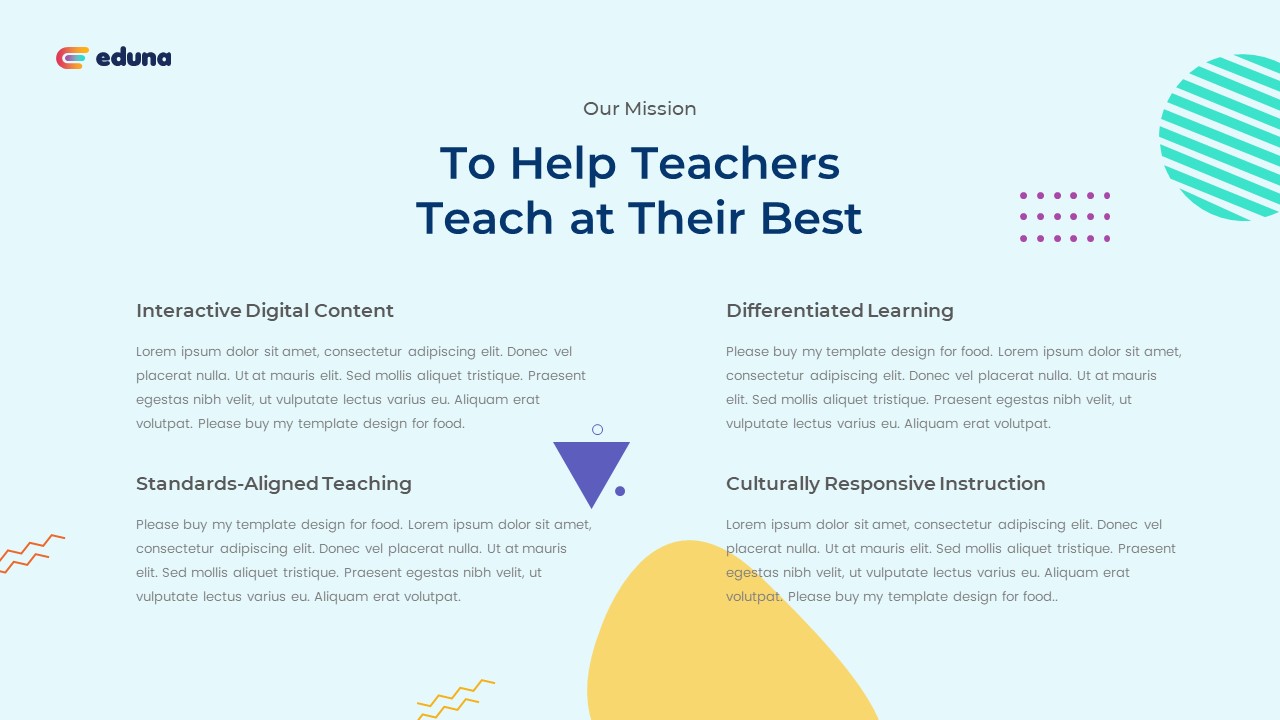 Eduna - Education Presentation PowerPoint Template, Presentation Templates