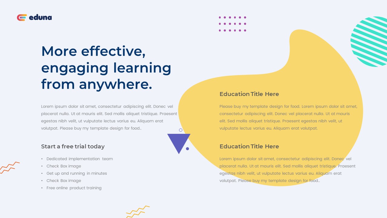 Eduna - Education Presentation PowerPoint Template, Presentation Templates