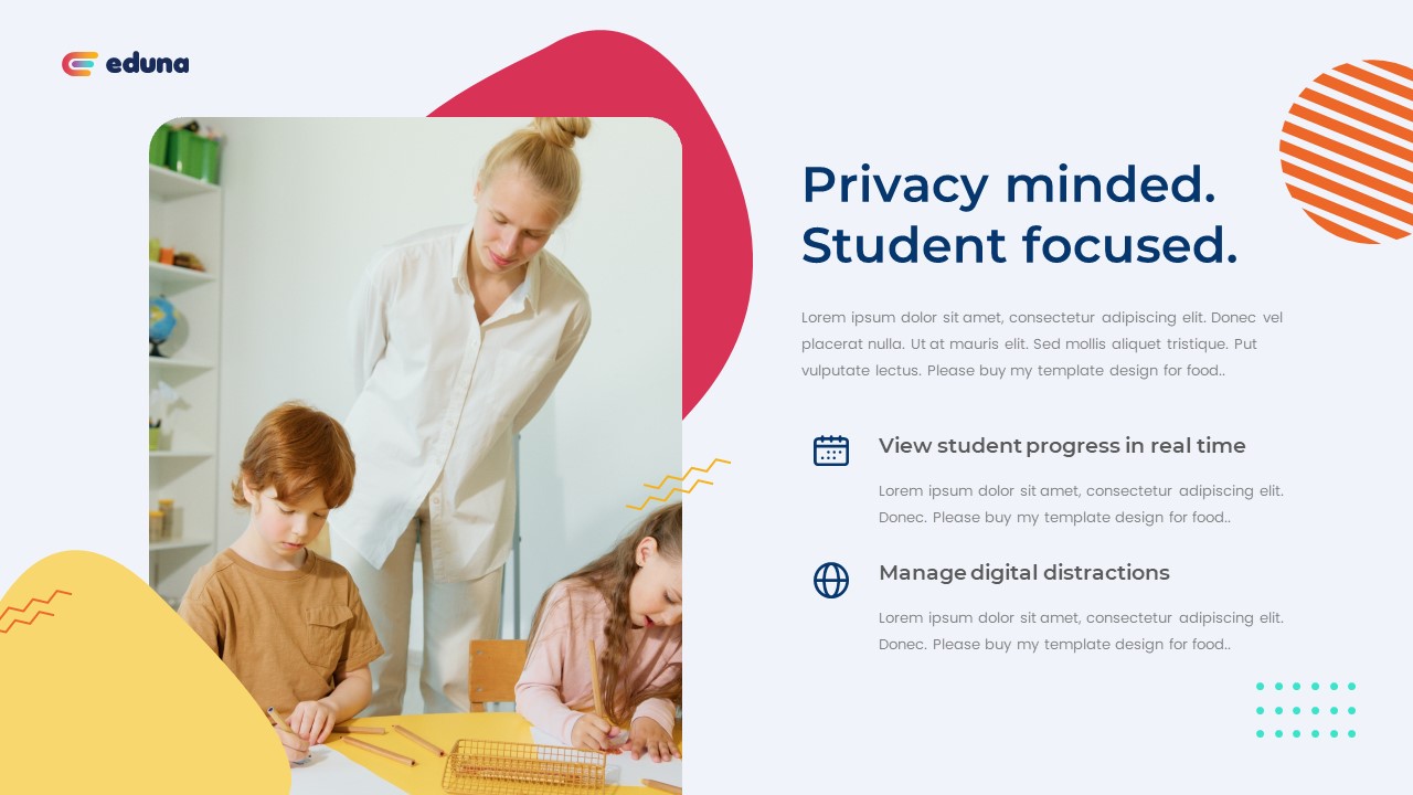 Eduna - Education Presentation PowerPoint Template, Presentation Templates