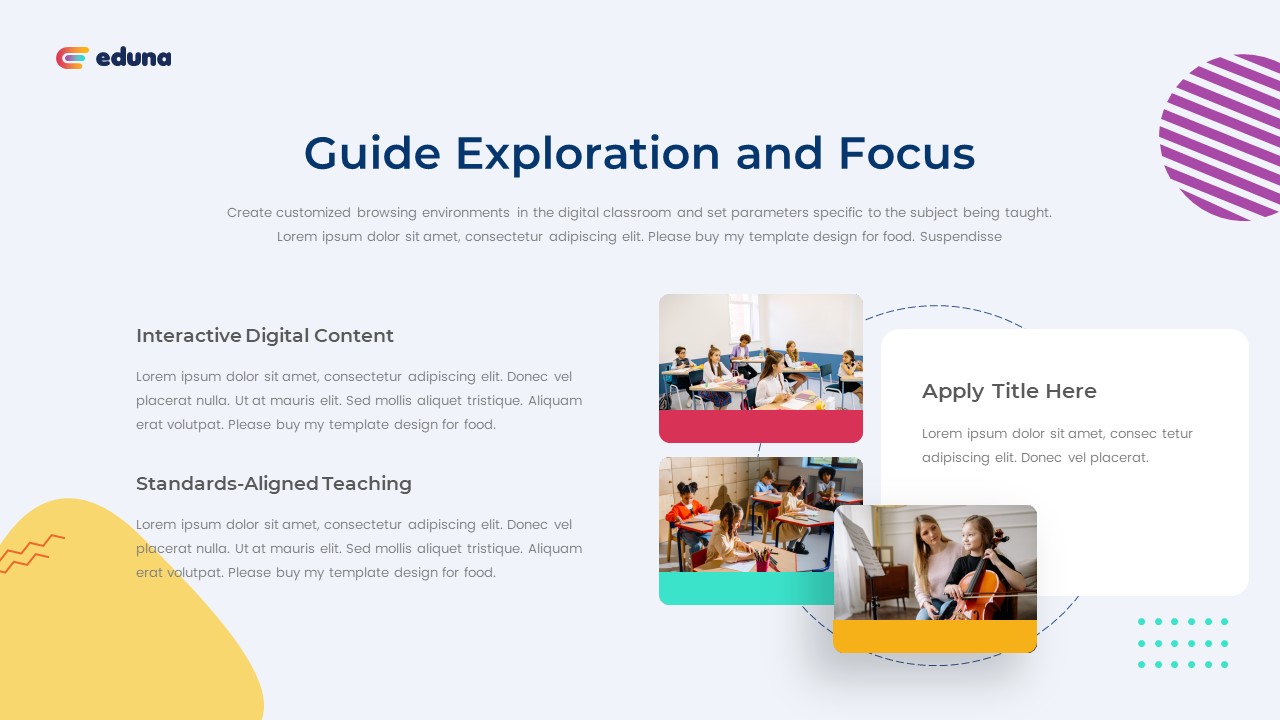 Eduna - Education Presentation PowerPoint Template, Presentation Templates