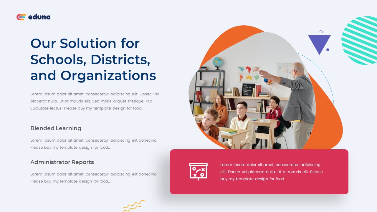 Eduna - Education Presentation PowerPoint Template, Presentation Templates