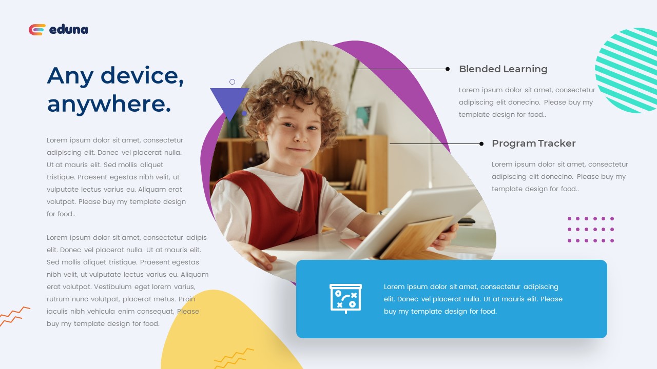Eduna - Education Presentation PowerPoint Template, Presentation Templates