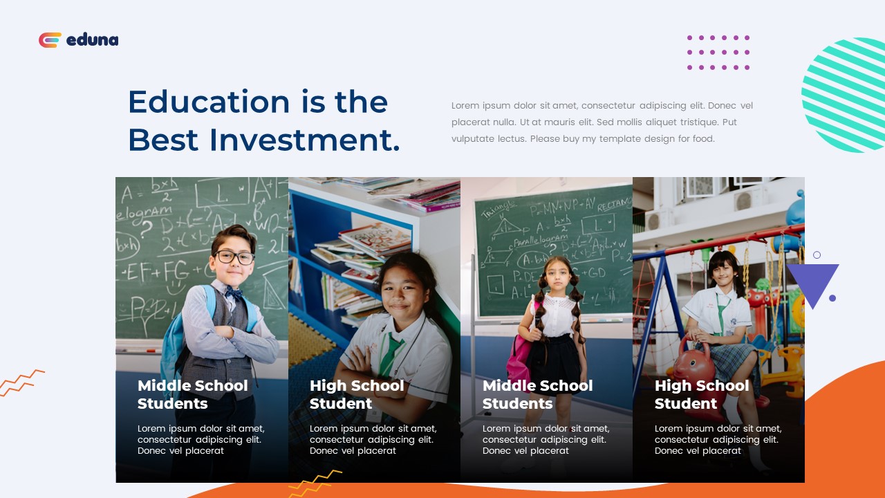 Eduna - Education Presentation PowerPoint Template, Presentation Templates
