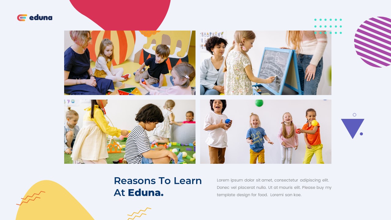 Eduna - Education Presentation PowerPoint Template, Presentation Templates