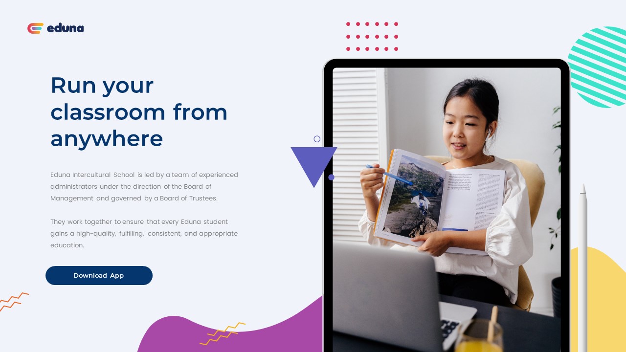 Eduna - Education Presentation PowerPoint Template, Presentation Templates
