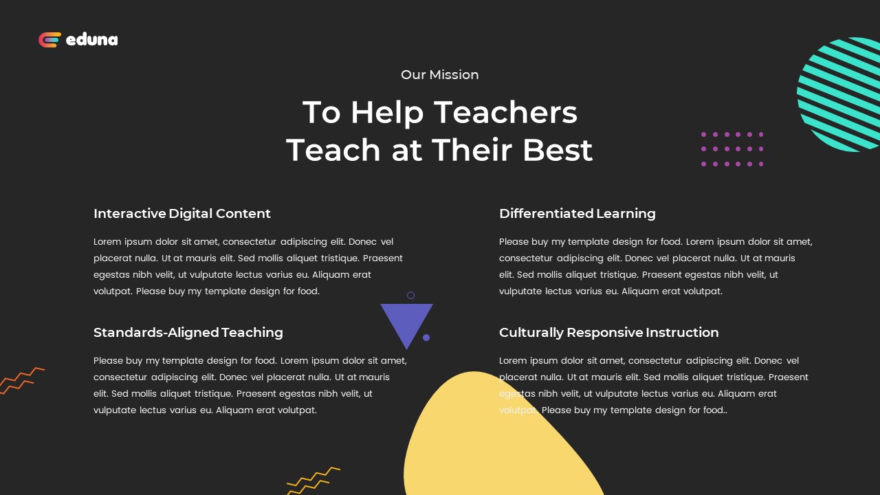 Eduna - Education Presentation PowerPoint Template, Presentation Templates