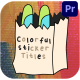 Colorful Sticker Titles | Premiere Pro MOGRT - VideoHive Item for Sale