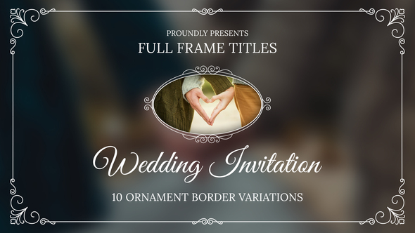 Full Frame Wedding Invitation